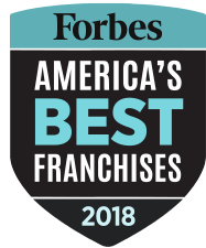 Forbes America's Best Franchises 2018 - FRANdata emblem logo