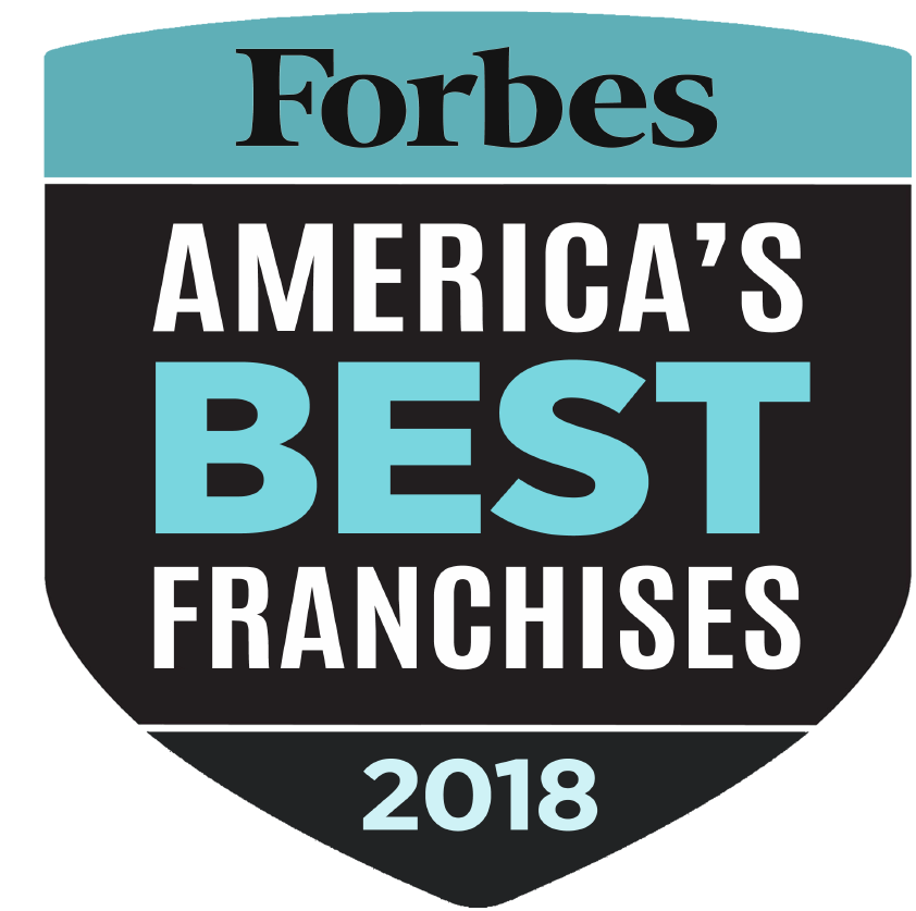 Forbes America's Best Franchises 2018 - FRANdata emblem logo