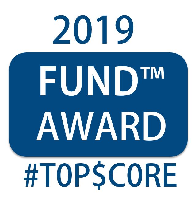 2019 TopScore FUND Award by FRANdata logo